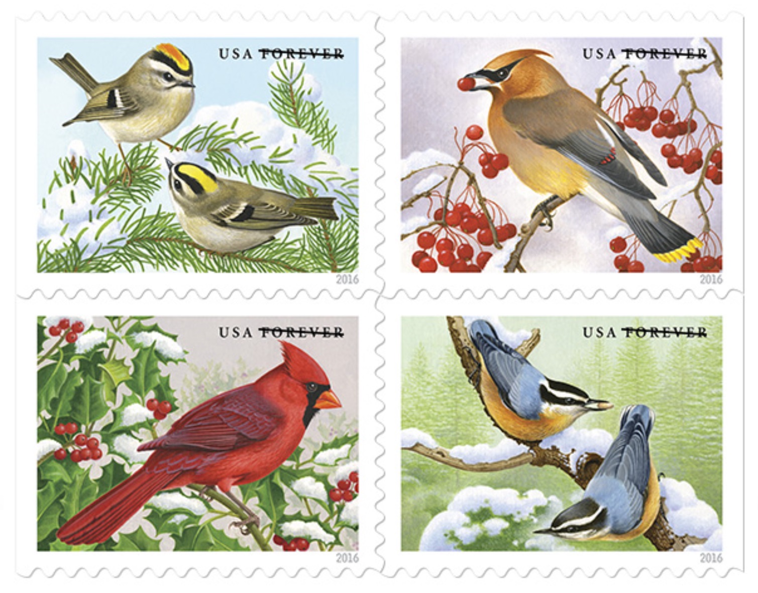 2016 birds stamps